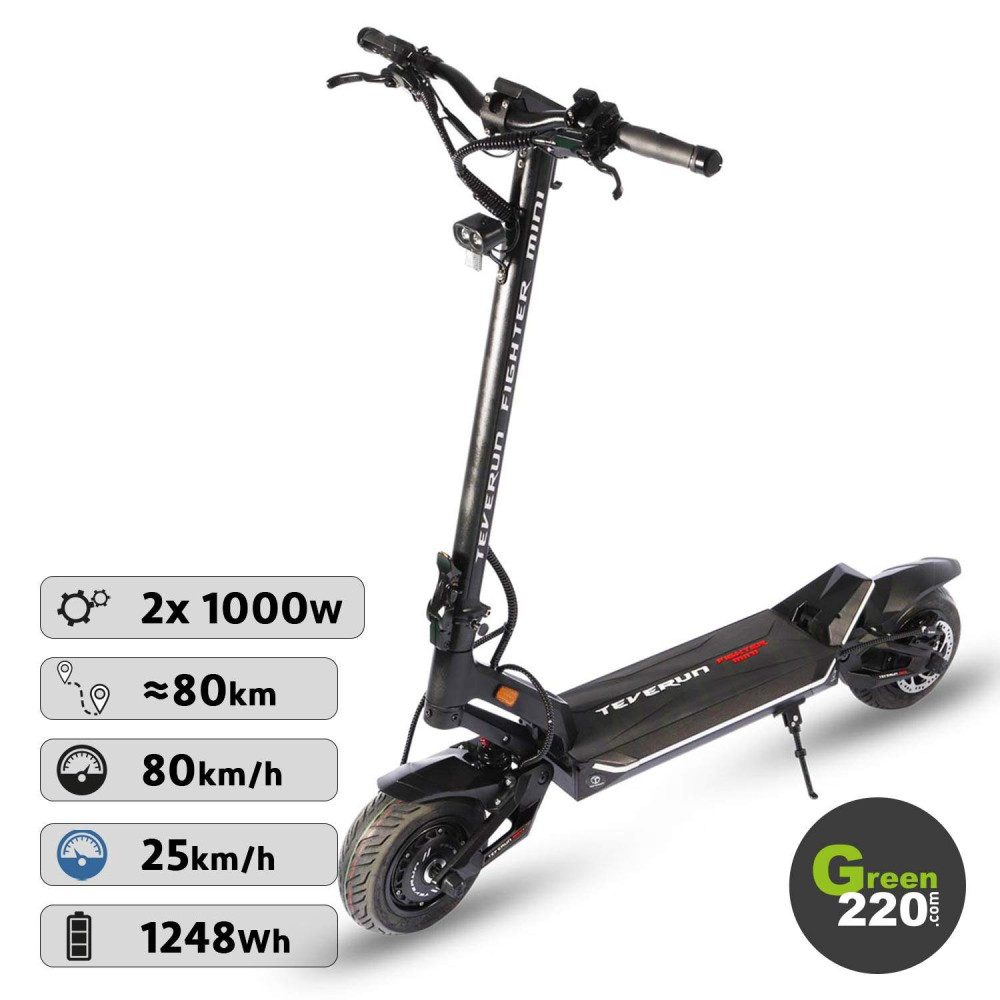 GREEN220.es » Scooter eléctrico Teverun Fighter Mini - 52 V / 20.8 Ah