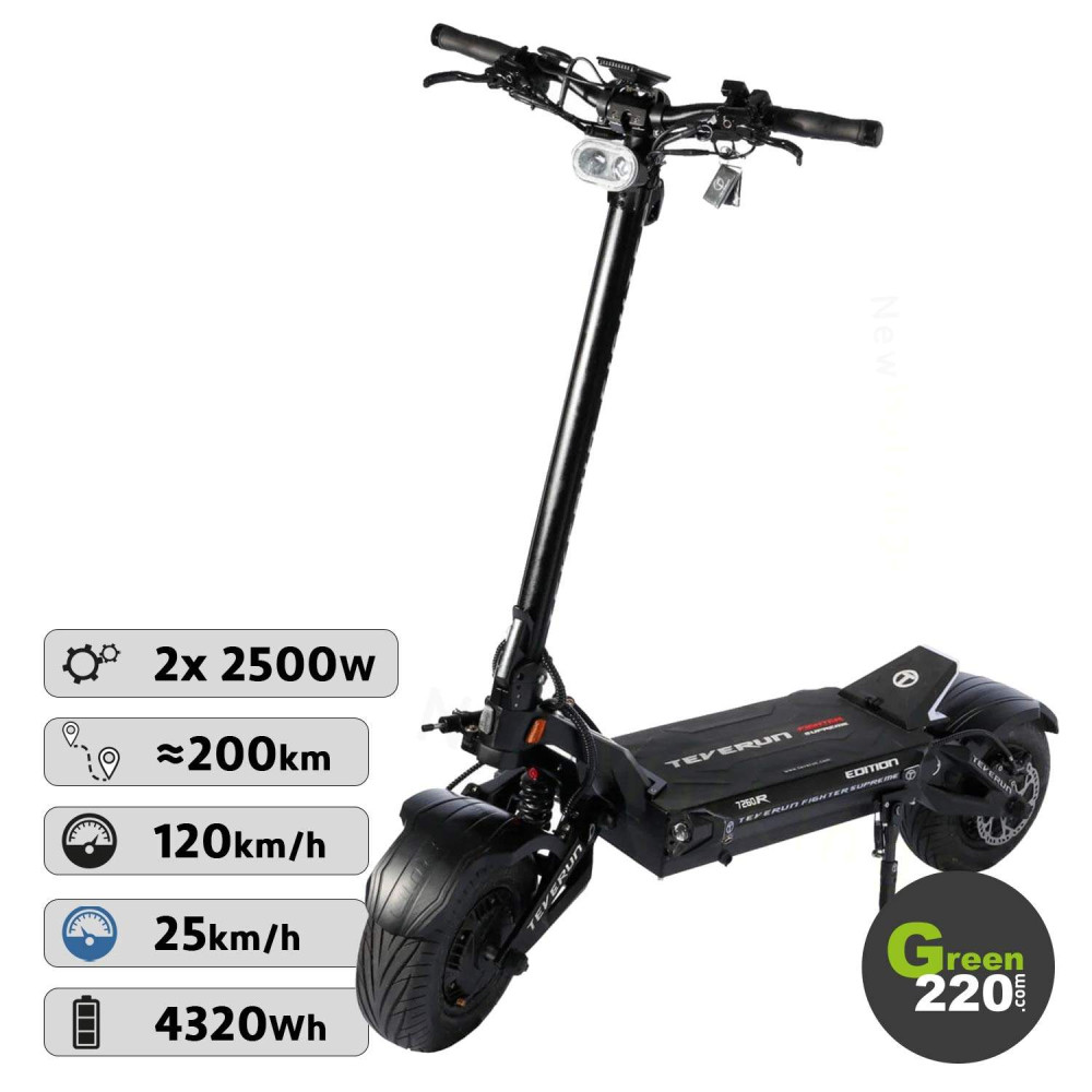 Teverun Fighter Supreme 7260R Elektroroller / Green220.de