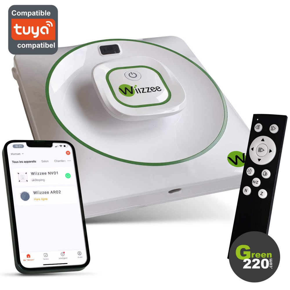 Wiizzee NV01 Fensterreinigungsroboter l Green220.de