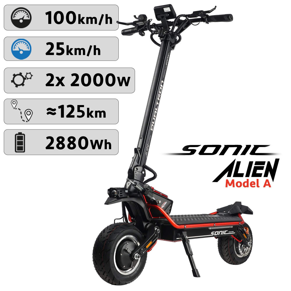Patinete Electrico Dualtron Sonic Alien Model A (72 V / 40 Ah)