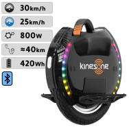 Gyroroue Kingsong KS-14D Noire - 800 W / 420 Wh l Green220.fr