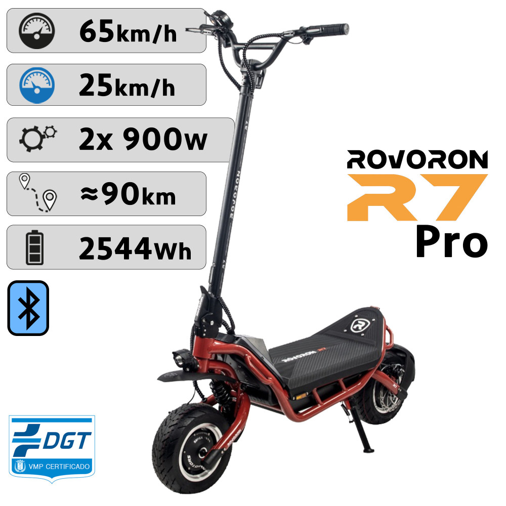 Elektroroller Rovoron DGT R7 / R7 Pro (60V / 28Ah - 42 Ah)