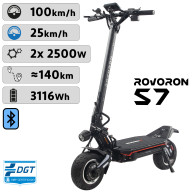 Patinete eléctrico Rovoron S7 DGT (84 V / 37 Ah)