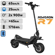 Elektroroller Rovoron R7 schwarz (60V / 28Ah)