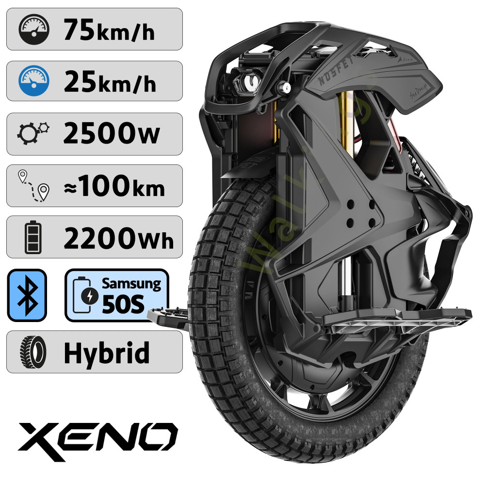 Monociclo electrico Nosfet Xeno (2500 W / 2200 Wh) - Neumatico Hybrid