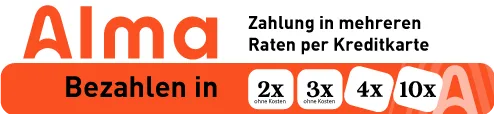 Alma in mehreren Raten ohne zusätzliche Kosten