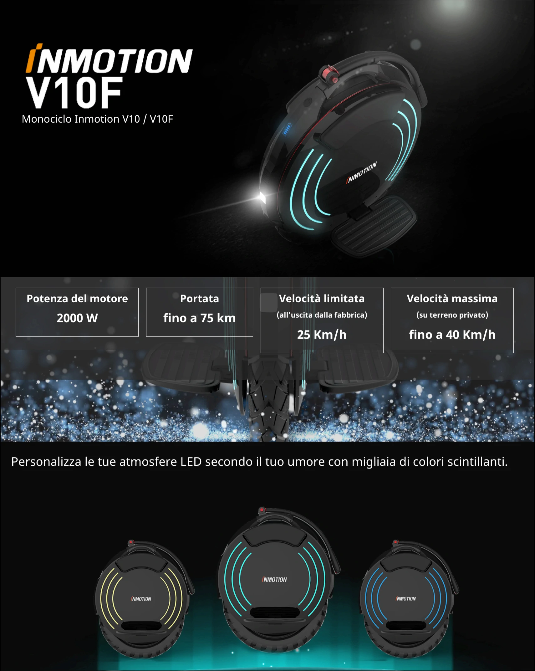 Monociclo Elettrico Inmotion V10F