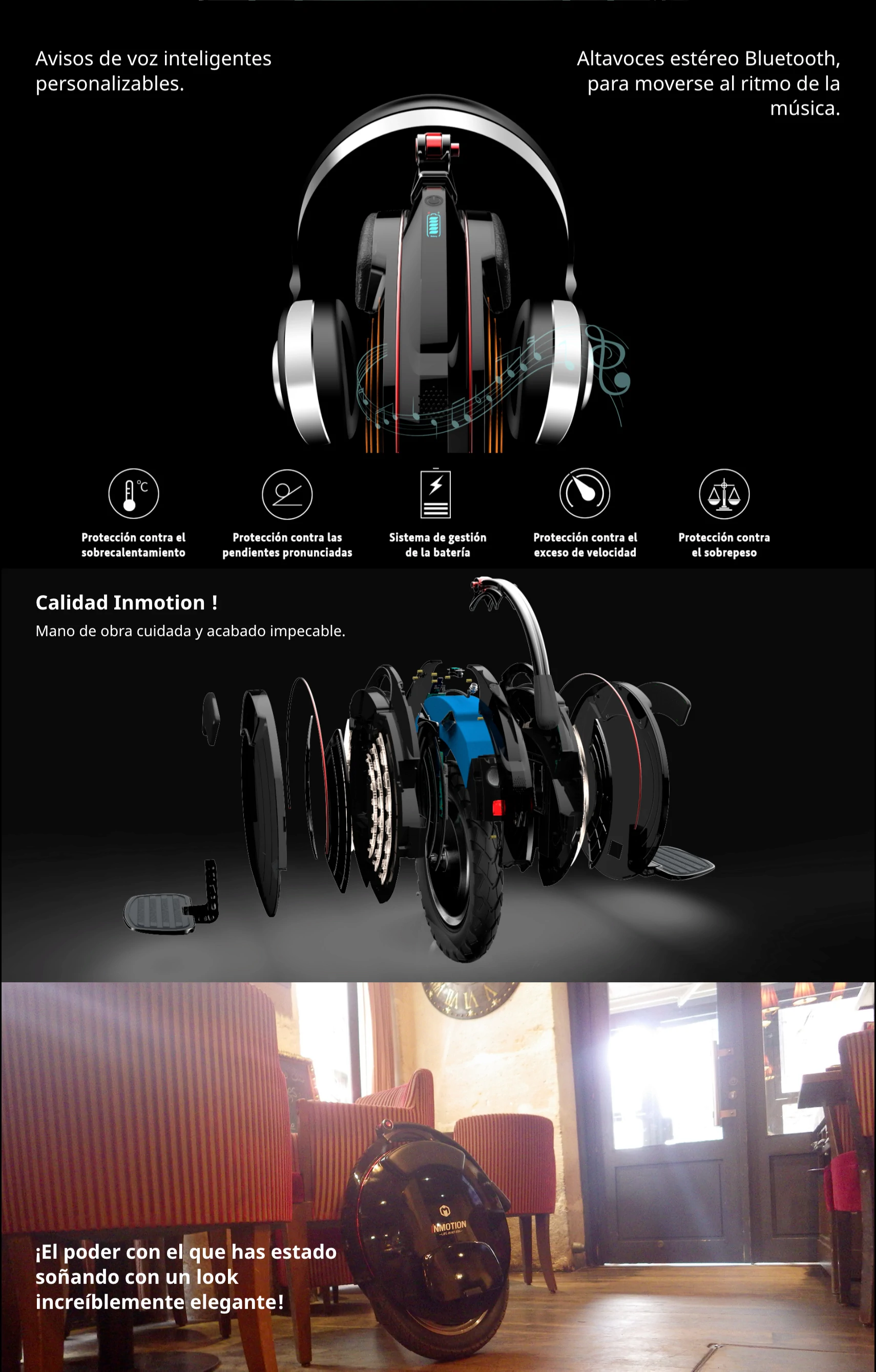 Monociclo Eléctrico Inmotion V10F